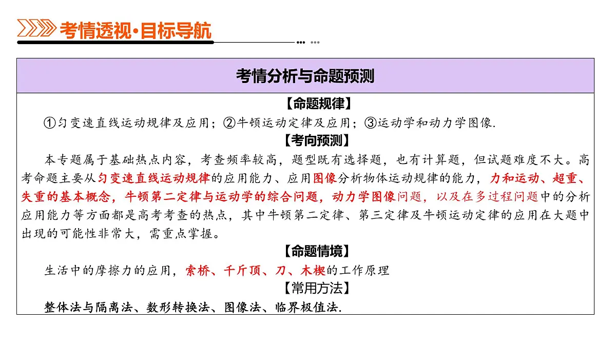 专题02 力与直线运动(课件)-高考物理二轮复习讲练测(新高考通用)第4页