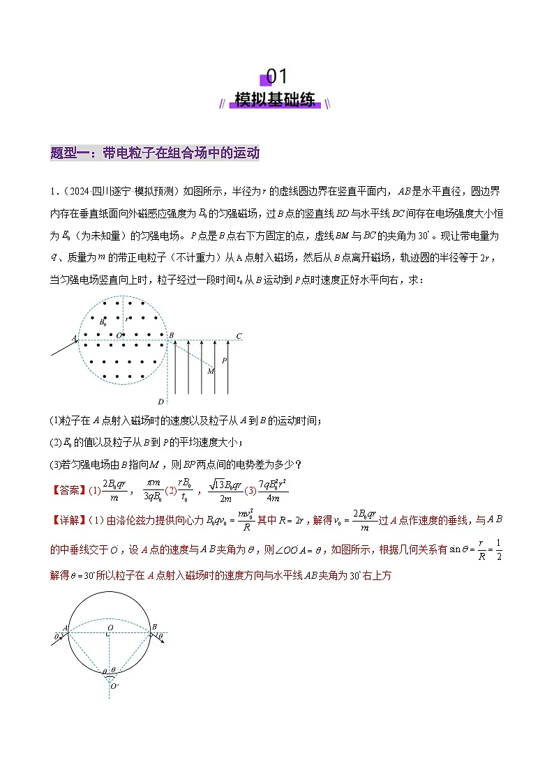 专题11 带电粒子在复合场中的运动(练习)(解析版)第2页