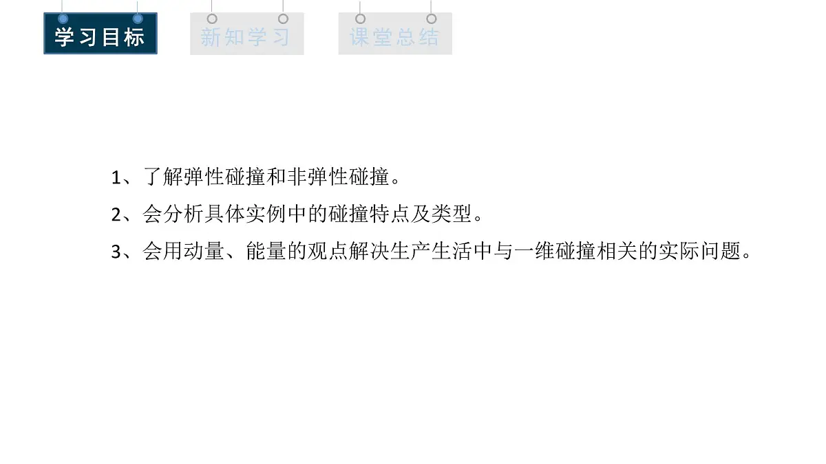 1.5 弹性碰撞和非弹性碰撞 课件 高二物理人教版(2019)选择性必修1第3页