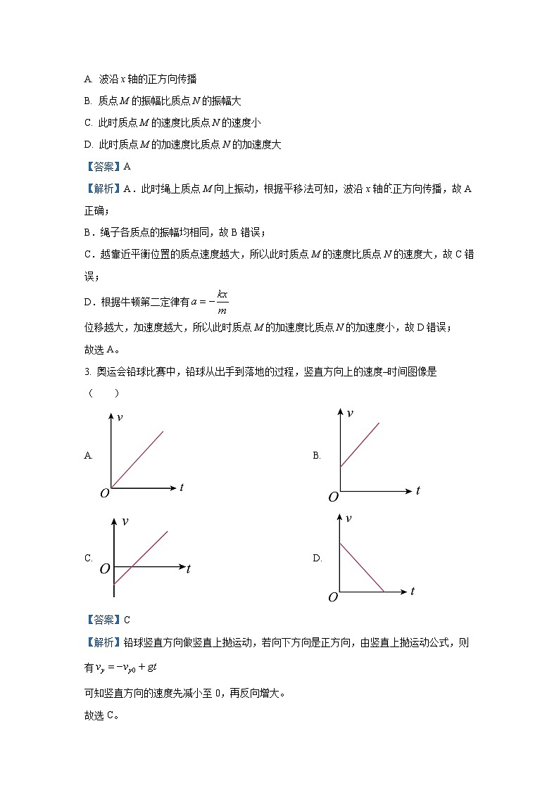 2025届新疆维吾尔自治区高三下学期第一次适应性检测物理试卷(解析版)第2页