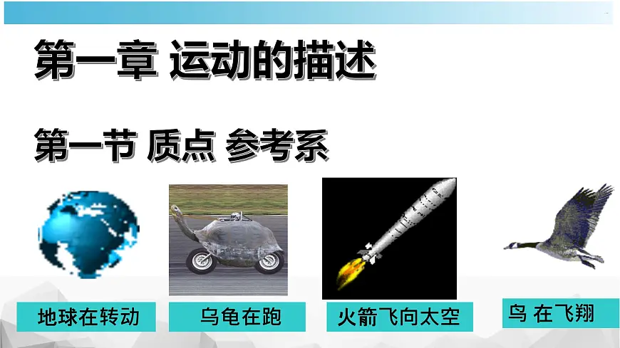 物理人教版(2019)必修第一册1.1质点 参考系课件第1页