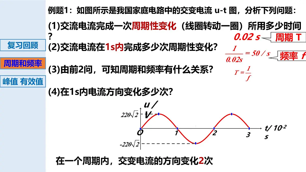 3.2正弦交变电流的描述-2024-2025学年高二物理教学课件(教科版2019选择性必修第二册)第5页