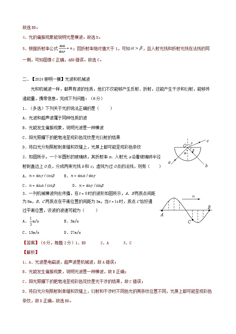 專(zhuān)題4 振動(dòng)與波(解析版)第2頁(yè)