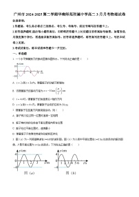 广东省广州市华南师范附属中学2024-2025学年高二下学期3月月考物理试卷（原卷版+解析版）