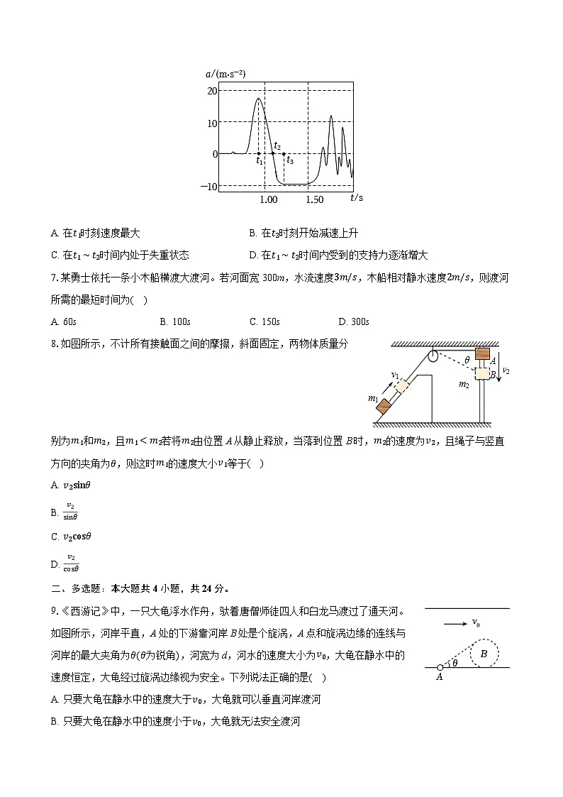 广东省佛山市南海区石门中学2024-2025学年高一下学期开学物理试卷第3页