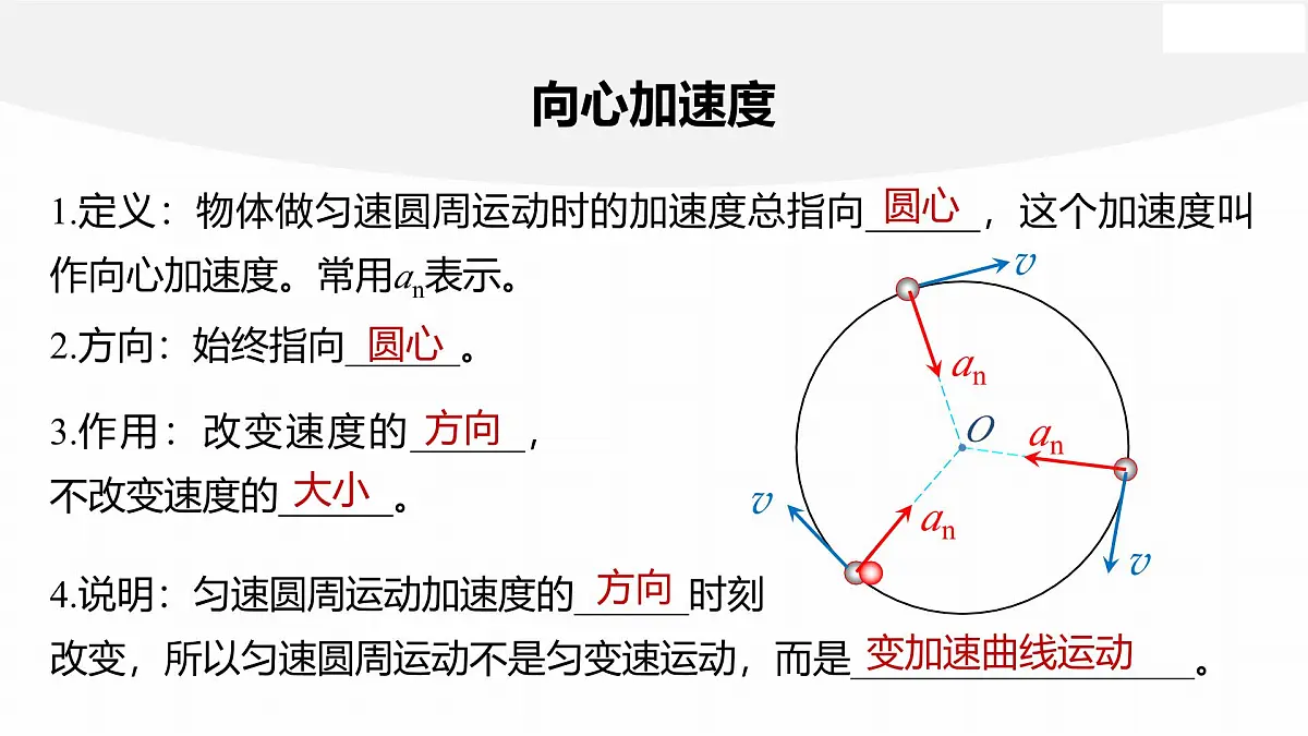 6.3 向心加速度-2024-2025学年高一下学期物理同步教学课件(人教版必修二)第7页