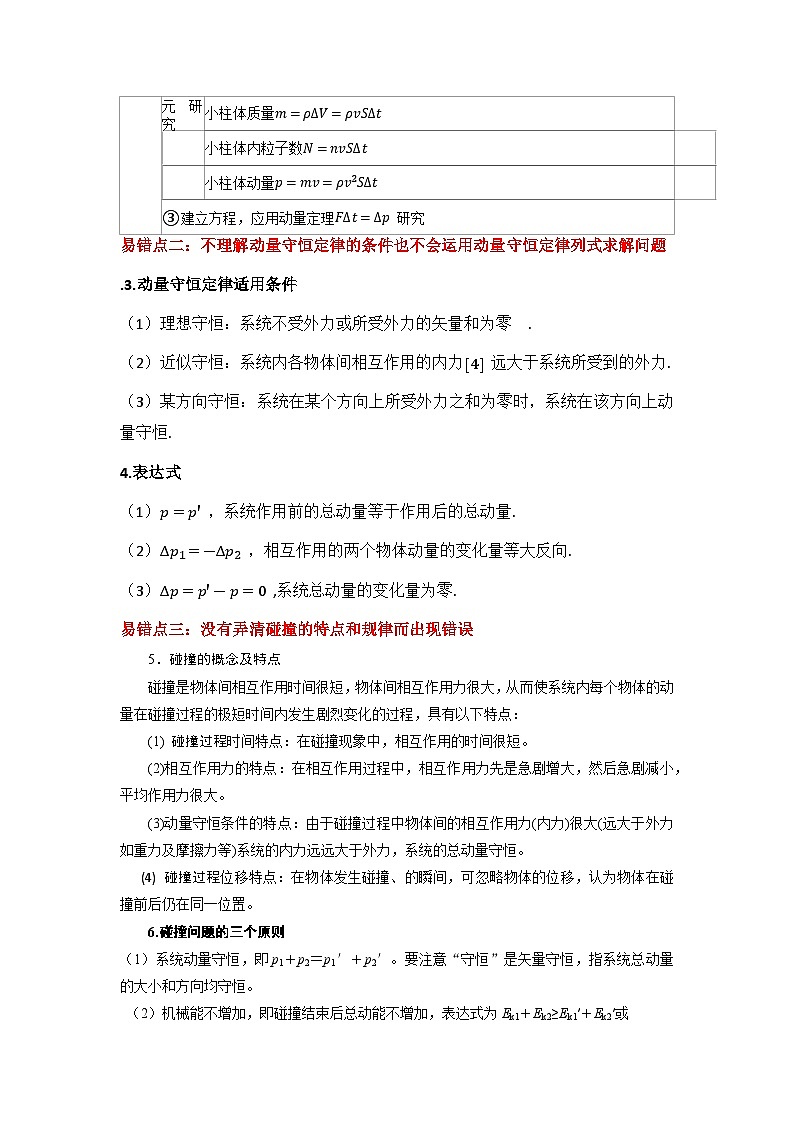 新高考物理二轮复习易错题训练专题07 动量-(3大陷阱(原卷版)第2页