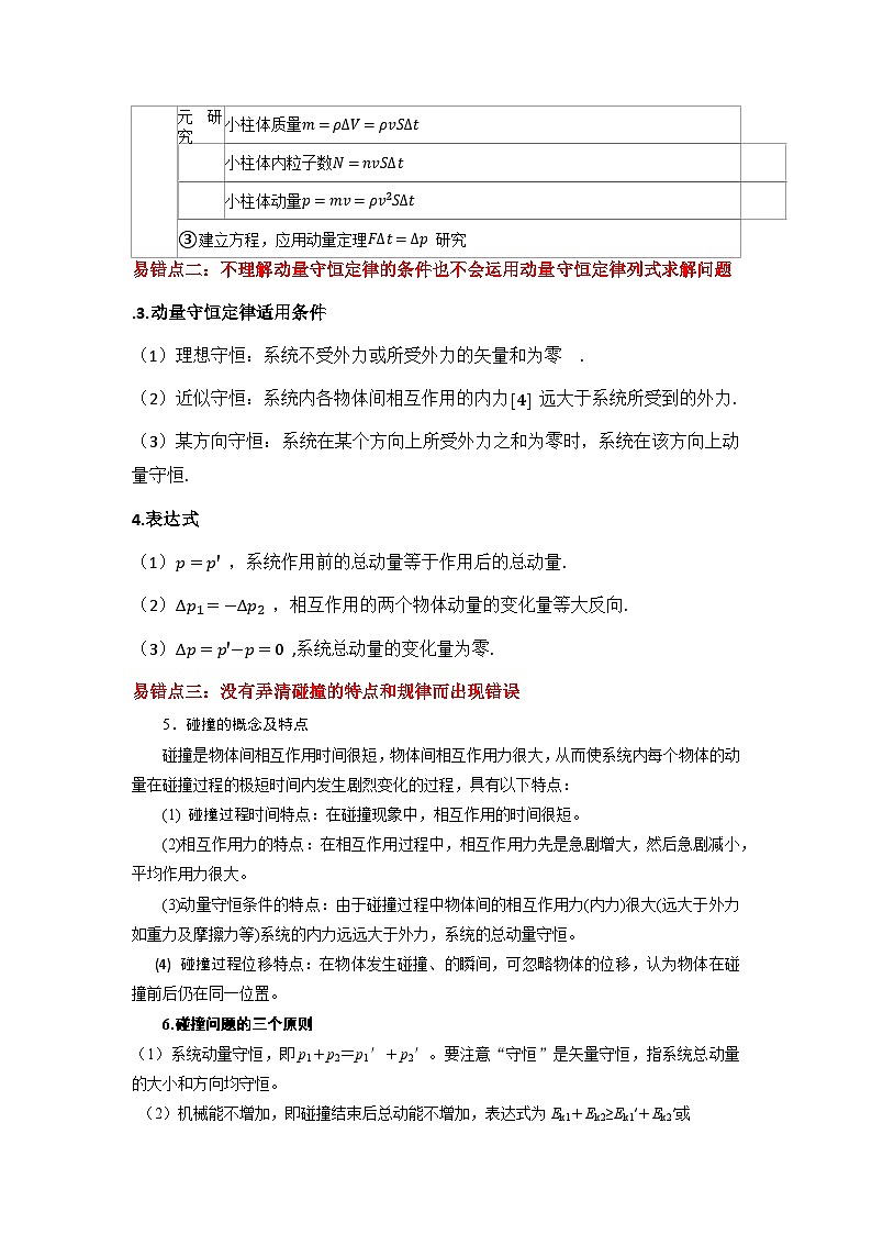 新高考物理二轮复习易错题训练专题07 动量-(3大陷阱(解析版)第2页