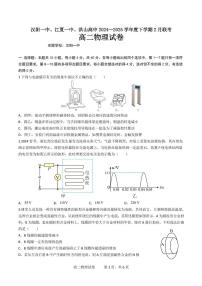 湖北汉阳一中、江夏一中、洪山高中2024-2025学年高二下学期2月联考物理试卷（含答案）