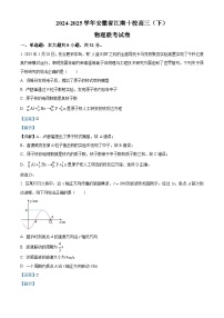 安徽省江南十校2025届高三下学期第一次联考（一模）物理试题（Word版附解析）