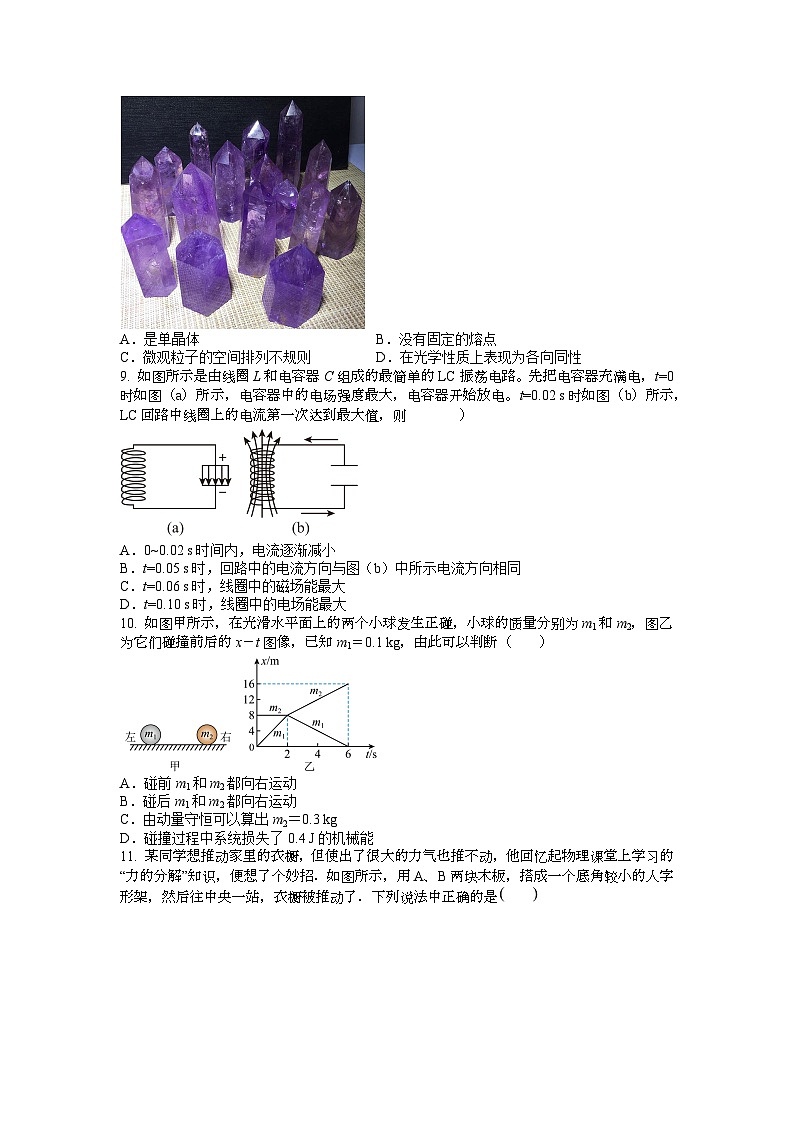 河源市龍川縣2024-2025學(xué)年高三上學(xué)期期中教學(xué)質(zhì)量監(jiān)測物理試題第3頁