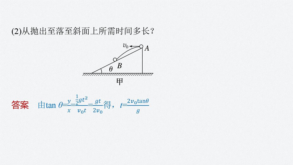 5.7 与斜面、曲面相结合的平抛运动-2024-2025学年高一下学期物理同步教学课件(人教版必修二)第6页