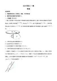 2025常德桃源县一中高三下学期一模物理试题含解析