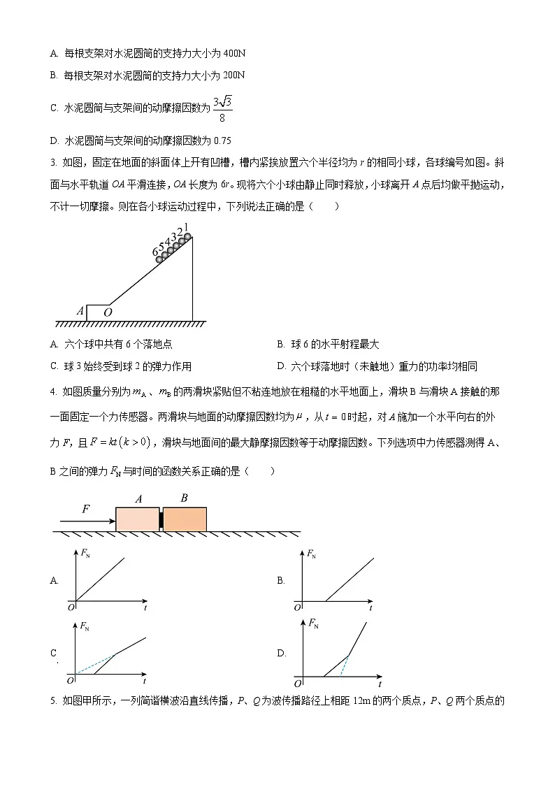 2025届湖南省常德市桃源县第一中学高三下学期一模物理试题(原卷版)第2页