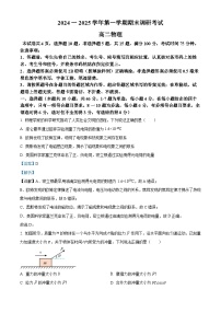 河南省开封市2024-2025学年高二上学期1月期末物理试题 含解析