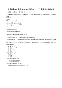 吉林省长春市名校2024-2025学年高二（上）期末考试物理试卷-普通用卷