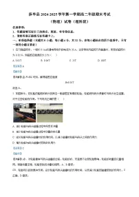 新疆维吾尔自治区喀什地区莎车县2024-2025学年高二上学期1月期末考试物理试题（解析版）