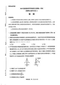 河南青桐鸣2025届高三2月联考物理试题+答案