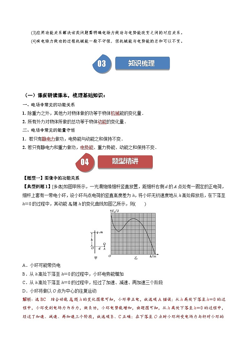 人教版高中物理(必修三)同步讲与练10.9 静电场中的功能关系(解析版)第2页