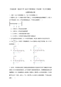 河南省南阳市方城县第一高级中学2024-2025学年高二下学期3月月考 物理试题