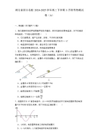 湖北省部分名校2024-2025学年高二下学期3月联考 物理试卷（A）（含解析）