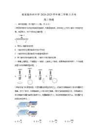 江苏省苏州市张家港市沙洲中学2024-2025学年高二下学期3月月考 物理试卷（含解析）