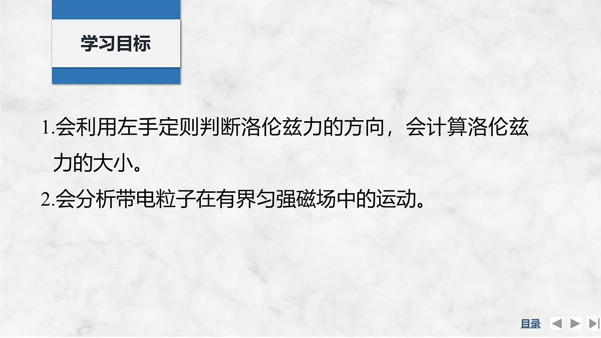 2025届高三物理一轮复习精品课件第十章磁场第2讲磁场对运动电荷的作用第2页