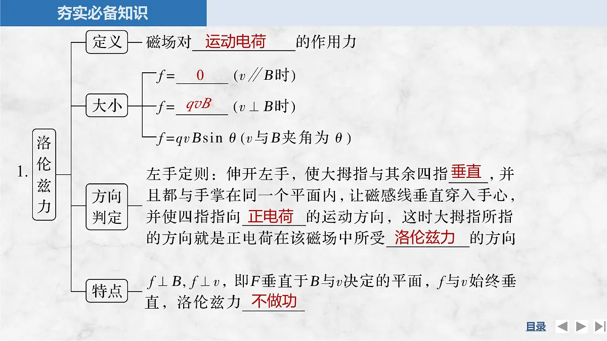 2025届高三物理一轮复习精品课件第十章磁场第2讲磁场对运动电荷的作用第5页