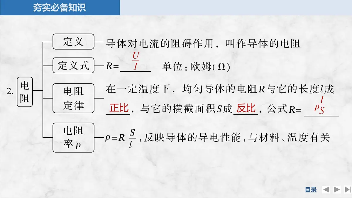 2025届高三物理一轮复习精品课件第九章电路及其应用第1讲电流电阻电功电功率第6页