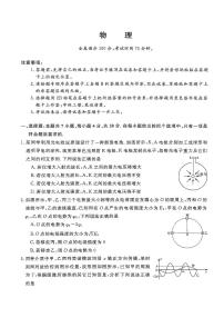 2024—2025学年河南省部分重点高中高三下学期3月联考  物理试卷