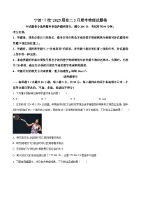 2025届浙江省宁波市十校高三下学期一模物理试题（原卷版+解析版）