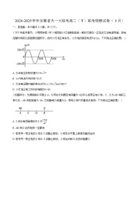 安徽省部分学校2024-2025学年高二下学期3月调研考试物理试题（含解析）