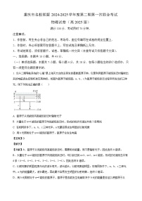 重庆市名校联盟2025届高三下学期3月考第一次联合考试 物理试题（含解析）