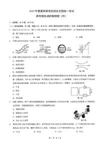 重庆市康德卷2025届高三下学期4月考第四次调研-物理试题+答案