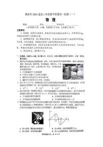 2024届湖南省株洲市高三上学期教学质量统一检测（一）-物理试题（含答案）