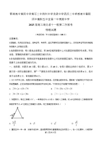 湖北省十一校2025届高三下学期第二次联考（二模）物理试题（Word版附解析）