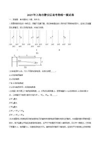 2025年上海市静安区高考物理一模试卷(含详细答案解析)