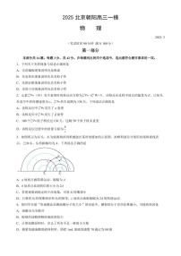 2025北京朝阳高三一模[高考模拟]物理试卷及答案