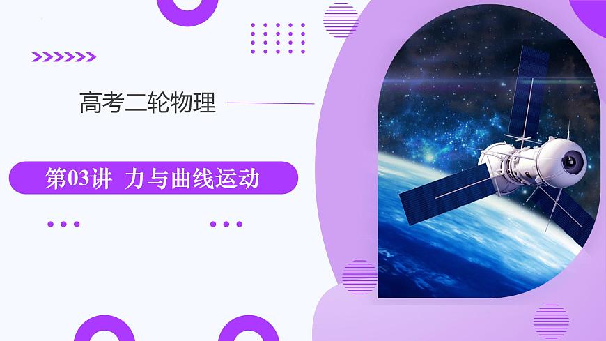 專題03+力與曲線運(yùn)動(dòng)（課件）-2025年高考物理二輪專題復(fù)習(xí)（新高考通用）第1頁