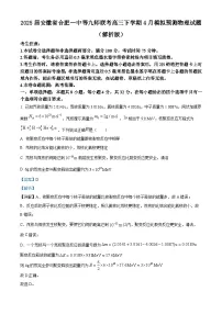 2025届安徽省合肥一中等九师联考高三下学期4月模拟预测物理试题 (解析版)