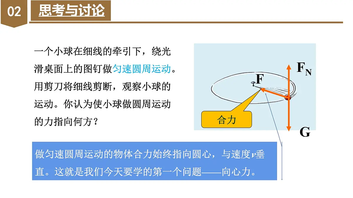 人教版高中物理必修二 6-2 向心力 课件第5页