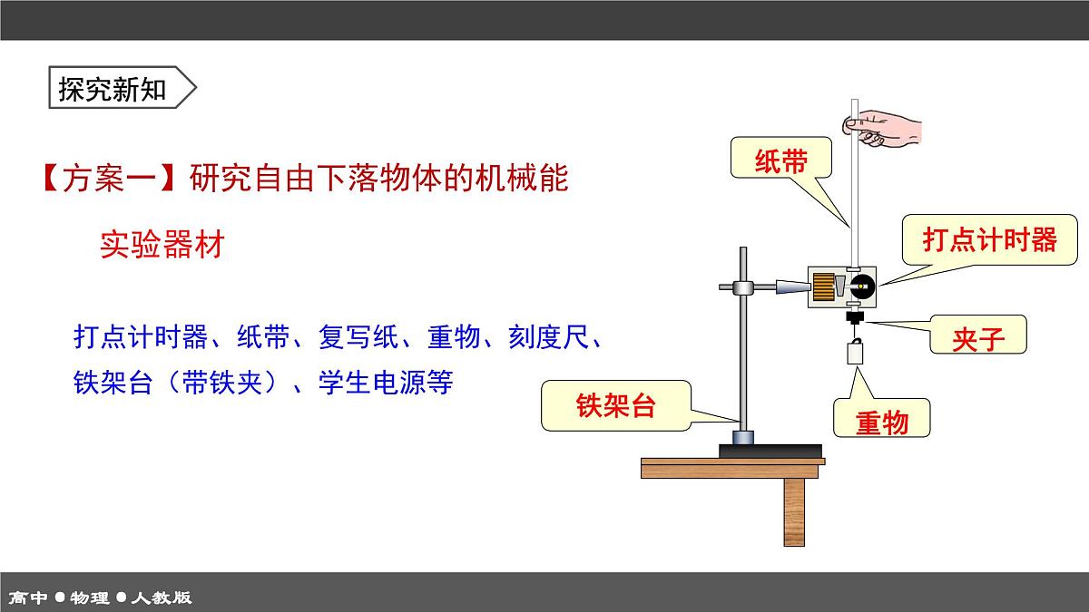 人教版高中物理必修二《8-5实验 验证机械能守恒定律》课件第6页