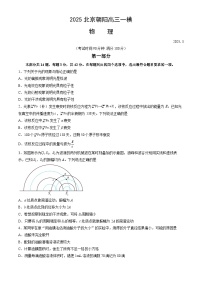 北京市朝阳区2025届高三下学期一模物理试卷（Word版附答案）