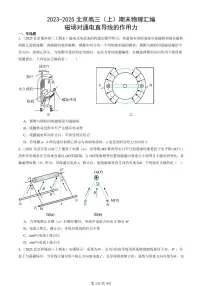 2023-2025北京高三(上)期末真题物理汇编:磁场对通电直导线的作用力