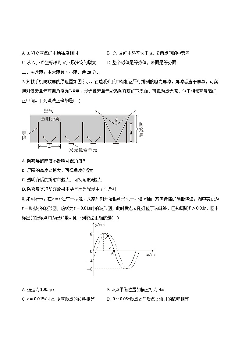 2025年湖南省一起考高考物理一模试卷(含详细答案解析)第3页