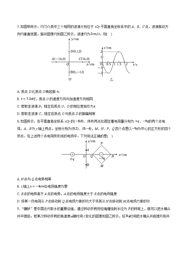 2025年湖南省邵阳市高考物理一模试卷(含详细答案解析)第3页