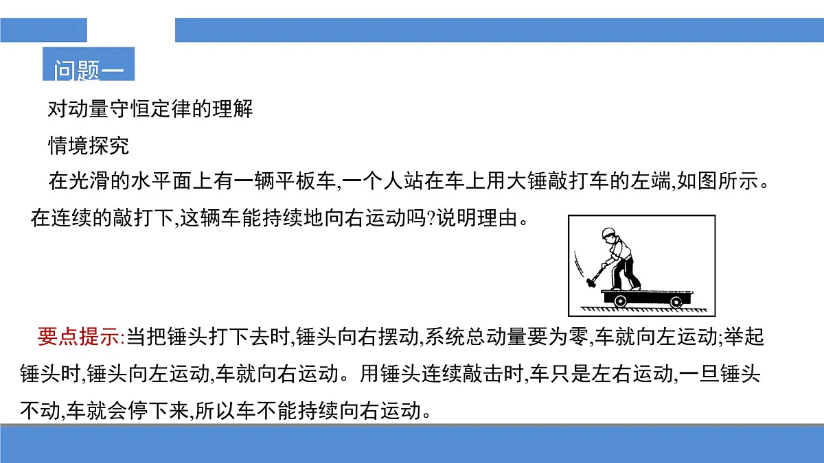 人教版高中物理选择性必修一 1-3《动量守恒定律》-课件第8页