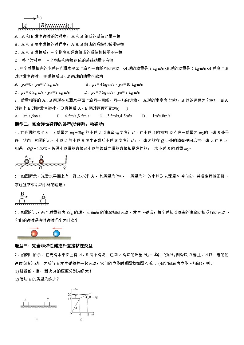 1.5 弹性碰撞和非弹性碰撞-高二物理精讲与精练高分突破考点专题系列(选择性必修第一册)第2页