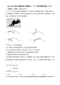 安徽省部分学校2024-2025学年高一下学期3月调研考试物理试题（原卷版+解析版）