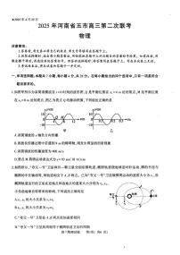 河南省五市2025届高三下学期4月联考（二）-物理试题+答案